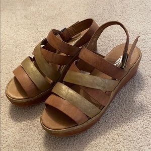 Antelope Leather Six Strap Sandals